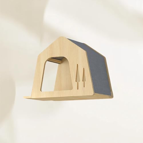 ZSXZCBDQ Katzenkletterwand Set, Katzenleiter, Katzenwandregale, Mehrzweck-Kätzchenmöbel, DIY-Katzenwand-Dschungel, Geeignet zum Klettern(45x30x35cm5) von ZSXZCBDQ