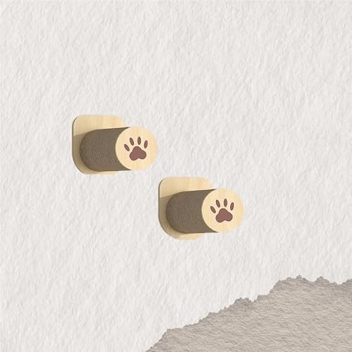 ZSXZCBDQ Katzenkletterwand Set, Wandmontiertes Katzenkletter-Set mit Kletterregalen, Sitzstangen, Brücke und Kratzbrett – Katzenmöbel aus Holz für Kätzchen zum Spielen(21x8.5cm) von ZSXZCBDQ