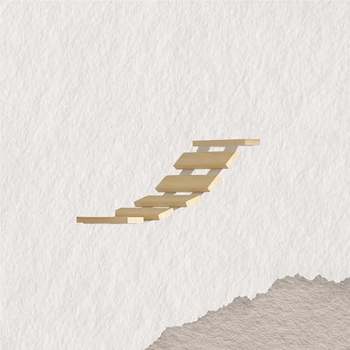 ZSXZCBDQ Katzenkletterwand Set, Wandmontiertes Katzenkletter-Set mit Kletterregalen, Sitzstangen, Brücke und Kratzbrett – Katzenmöbel aus Holz für Kätzchen zum Spielen(60x18x1.5cm) von ZSXZCBDQ
