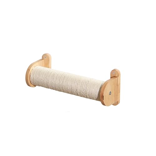ZSXZCBDQ Katzenleiter Balkon | Wandmontiertes Katzenkletterregal, Katzenwandmöbel aus Gummibaumholz Mit 20 Kg Tragkraft | Modulares Design für Platzsparende Nutzung(37 * 13 * 15) von ZSXZCBDQ