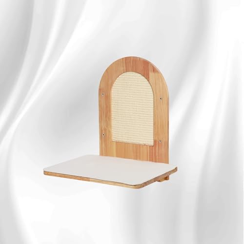 ZSXZCBDQ Katzenstufen Wand-kletterwand für Katzen – Katzenmöbel aus Gummibaumholz mit Einer Tragkraft von 20 Kg, 8 Individuelle Teile (Hängematten, Kratzbäume, Bett)(40 * 30 * 45) von ZSXZCBDQ