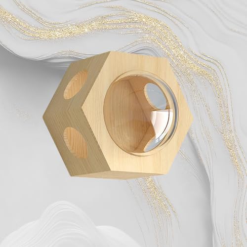 ZSXZCBDQ Katzenwandmöbel, Katzenregale und Sitzstangen für Die Wand, Kletterregal für Wohnungskatzen (Holz) mit Trapezförmigem Nest, Villa-Nest, Blattnest, Katzennest(50x23x45cm) von ZSXZCBDQ