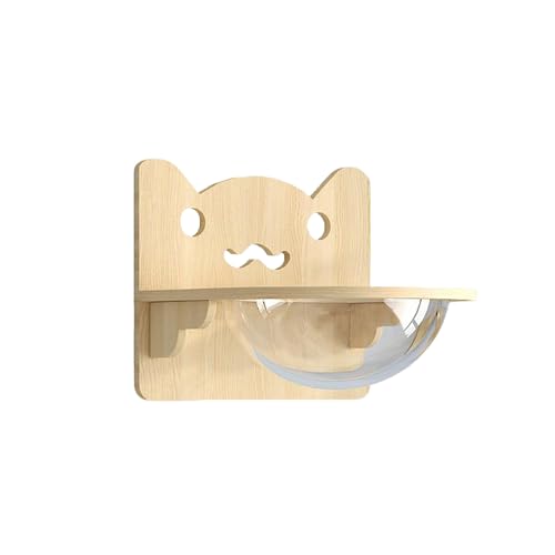 ZSXZCBDQ Katzenwandmöbel, Trapezförmiges Katzenbett, Katzenbett in Katzenform, Katzenbett in Villa-Form, Katzenbett in Blattform, Sechseckige Raumkapsel, Weiche Leiter(40x40cm) von ZSXZCBDQ