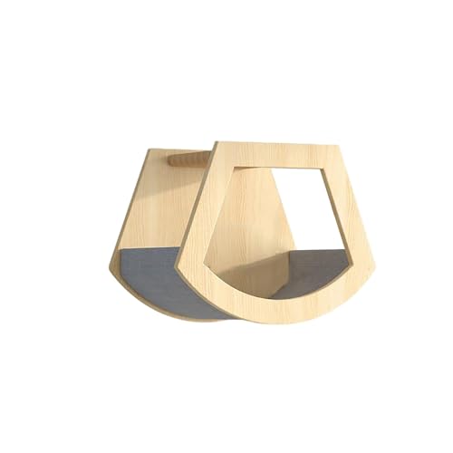 ZSXZCBDQ Katzenwandmöbel, Trapezförmiges Katzenbett, Katzenbett in Katzenform, Katzenbett in Villa-Form, Katzenbett in Blattform, Sechseckige Raumkapsel, Weiche Leiter(45x32cm) von ZSXZCBDQ
