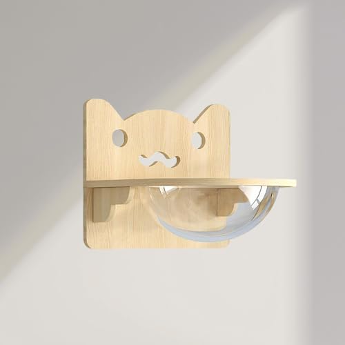 ZSXZCBDQ Kletterwand Katzen Katzentreppe Wand, Wandregal mit Stufen – Katzen-Wandregale und Sitzstangen zum Schlafen, Spielen, Klettern und Entspannen(40x40cm) von ZSXZCBDQ