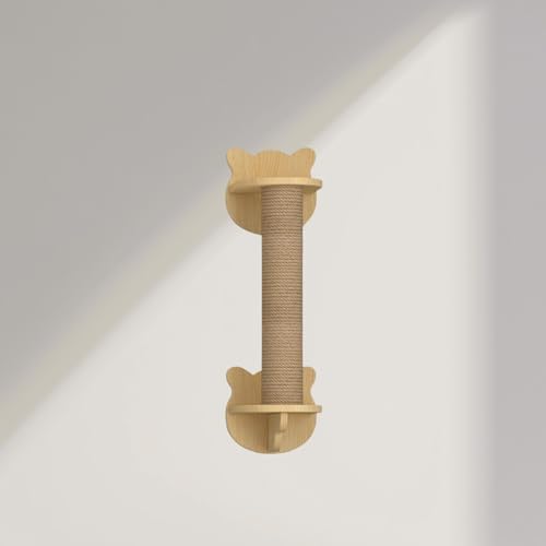 ZSXZCBDQ Kletterwand Katzen Katzentreppe Wand, Wandregal mit Stufen – Katzen-Wandregale und Sitzstangen zum Schlafen, Spielen, Klettern und Entspannen(65x20cm) von ZSXZCBDQ