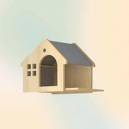 ZSXZCBDQ Kratzwand für Katzen, Wandmontierte Katzenmöbel, mit Stufen, Leiter, Sprungplattformen, Kratzbäumen, Katzenwandmöbel für Wohnungskatzen(45x30x35cm4) von ZSXZCBDQ