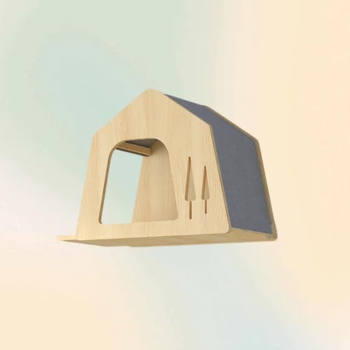 ZSXZCBDQ Kratzwand für Katzen, Wandmontierte Katzenmöbel, mit Stufen, Leiter, Sprungplattformen, Kratzbäumen, Katzenwandmöbel für Wohnungskatzen(45x30x35cm5) von ZSXZCBDQ