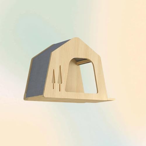 ZSXZCBDQ Kratzwand für Katzen, Wandmontierte Katzenmöbel, mit Stufen, Leiter, Sprungplattformen, Kratzbäumen, Katzenwandmöbel für Wohnungskatzen(45x30x35cm6) von ZSXZCBDQ