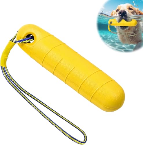 ZSYSD Hunde-Wasserspielzeug, 22 cm Schwimmspielzeug mit Nylonseil, Interaktives Apportierspielzeug für Mittelgroße und Große Hunde ZSYSD Hunde-Wasserspielzeug, 22 cm Schwimmspielzeug mit Nylonseil, Interaktives Apportierspielzeug für Mittelgroße und Große Hunde von ZSYSD