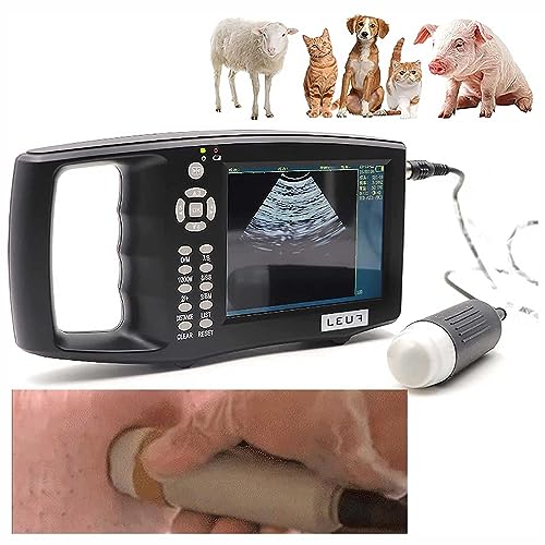 ZT6F Tragbare Veterinär-Ultraschallgerät Fetal Heart Monitor für Schweine mit wasserdichter Sonde 5,6-Zoll-TFT-Farbbildschirm mit 4 Arten von Pseudo Farbe von ZT6F