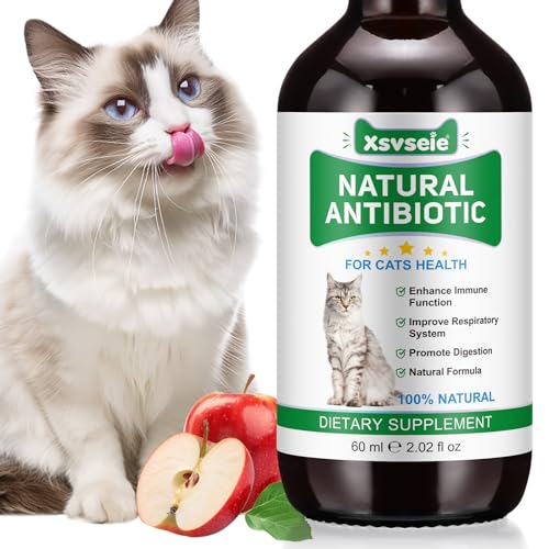Antibiotika für Katzen, Katze Allergie u. Juckreiz Entlastung, Hefe-Infektionbehandlung für Katzen, Katze Antibiotika für Infektion, natürlicher gerösteter Huhngeschmack 60ml Antibiotika für Katzen, Katze Allergie u. Juckreiz Entlastung, Hefe-Infektionbehandlung für Katzen, Katze Antibiotika für Infektion, natürlicher gerösteter Huhngeschmack 60ml von ZTSMSWY