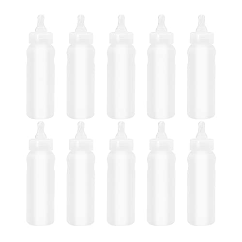 ZUDKSUY 10 Sets von 250 ml Nutztier-Trinkflaschen – Kalb, Lamm & Schwein – weißer Kunststoff – Schwerkraft-Futterflasche von ZUDKSUY