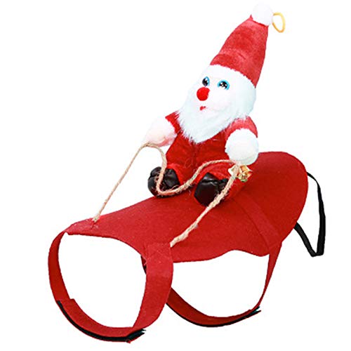 ZUHEGELA Hund Santa KostüM Weste Rotes Haustier Weihnachten REIT Kleid Warme Kleidung Party Dressing Up Cosplay Kleidung Lustige Kleidung M von ZUHEGELA