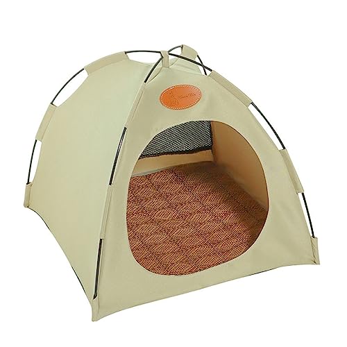 Faltbares Outdoor-Zelt für Haustiere,Katzenbett für Indoor-Katzen,Katzenhöhle,Katzenzelt mit abnehmbarem,weich und selbstwärmend, Katzenbetten,Katzenhöhle aus Filz,Premium Katzenhöhle aus Filz (Beige) Faltbares Outdoor-Zelt für Haustiere,Katzenbett für Indoor-Katzen,Katzenhöhle,Katzenzelt mit abnehmbarem,weich und selbstwärmend, Katzenbetten,Katzenhöhle aus Filz,Premium Katzenhöhle aus Filz (Beige) von ZUICC