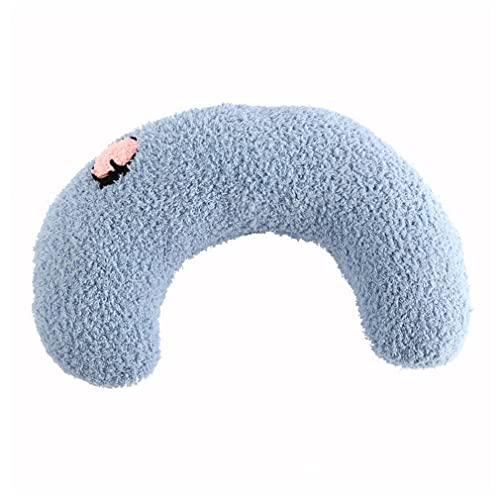 ZUICC Katze Schönes gemütliches Kissen, Cat Lovely Cozy Pillow, Katzen Schlafkissen, Weicher Warmer Plüsch Schlafen Nackenstütze Gemütliches Kissen Heimtierbedarf (Blau) von ZUICC