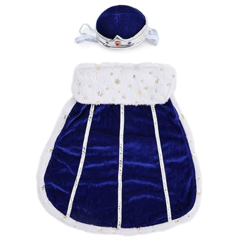 Atmungsaktive Hundekleidung mit Kronenhut, bequemes Haustierkostüm, Cosplay-Zubehör, Urlaub, Halloween, Dressing-Outfit, Hundezubehör Atmungsaktive Hundekleidung mit Kronenhut, bequemes Haustierkostüm, Cosplay-Zubehör, Urlaub, Halloween, Dressing-Outfit, Hundezubehör von ZUJIABAO