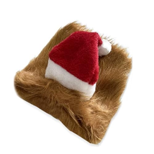 Haustier-Löwen-Perücke, Weihnachtsmannmütze, Bart, Hundekostüm für Weihnachten, Fotos, Familientreffen, Hundekostüm-Zubehör Haustier-Löwen-Perücke, Weihnachtsmannmütze, Bart, Hundekostüm für Weihnachten, Fotos, Familientreffen, Hundekostüm-Zubehör von ZUJIABAO