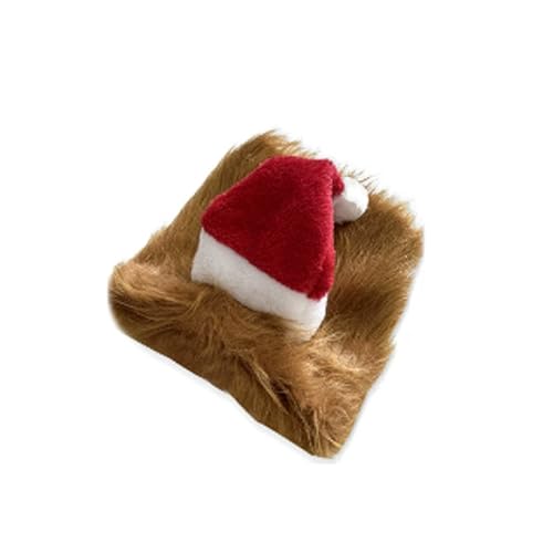 Haustier-Löwen-Perücke, Weihnachtsmannmütze, Bart, Hundekostüm für Weihnachten, Fotos, Familientreffen, Hundekostüm-Zubehör Haustier-Löwen-Perücke, Weihnachtsmannmütze, Bart, Hundekostüm für Weihnachten, Fotos, Familientreffen, Hundekostüm-Zubehör von ZUJIABAO