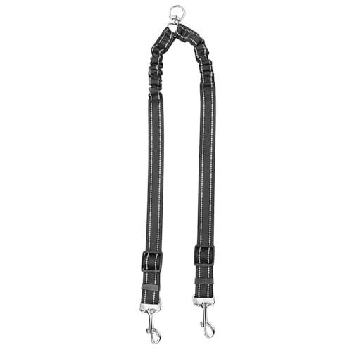 Hundeleine mit reflektierenden Streifen, Doppelkopf-Hundeleine zum Spazierengehen, zwei verstärkte Nylon-Trainingsseile mit Metallschnallen, für Rassen, doppelseitige Leine Hundeleine mit reflektierenden Streifen, Doppelkopf-Hundeleine zum Spazierengehen, zwei verstärkte Nylon-Trainingsseile mit Metallschnallen, für Rassen, doppelseitige Leine von ZUJIABAO