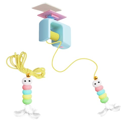 ZUJIABAO Elektrisches Katzenspielzeug mit springender interaktiver Übung für den Innenbereich, elastisches Seil, Katzen ZUJIABAO Elektrisches Katzenspielzeug mit springender interaktiver Übung für den Innenbereich, elastisches Seil, Katzen von ZUJIABAO