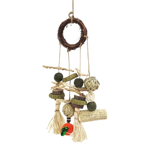ZUJIABAO Kauschnurspielzeug aus Holz für Kaninchen, Hamster, geistige Stimulation, Papageien, sicher, natürlicher Käfig, Schleifen, Haustierbedarf, natürliches Holz, Nager ZUJIABAO Kauschnurspielzeug aus Holz für Kaninchen, Hamster, geistige Stimulation, Papageien, sicher, natürlicher Käfig, Schleifen, Haustierbedarf, natürliches Holz, Nager von ZUJIABAO