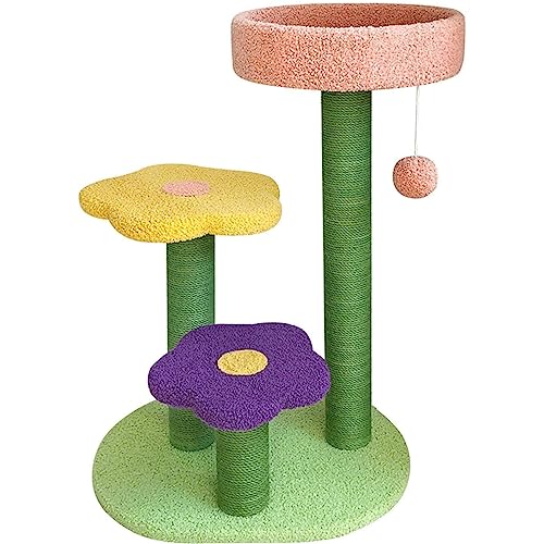 Kratzbaum Mehrstufiger Kratzbaum mit Kratzspielzeug, lustiges Katzenspielzeug, Kratzball, Sprungturm, Übung, Aktivität, Schlafen, nordischer Stil Stabil Kratzbaum Mehrstufiger Kratzbaum mit Kratzspielzeug, lustiges Katzenspielzeug, Kratzball, Sprungturm, Übung, Aktivität, Schlafen, nordischer Stil Stabil von ZUMAHA