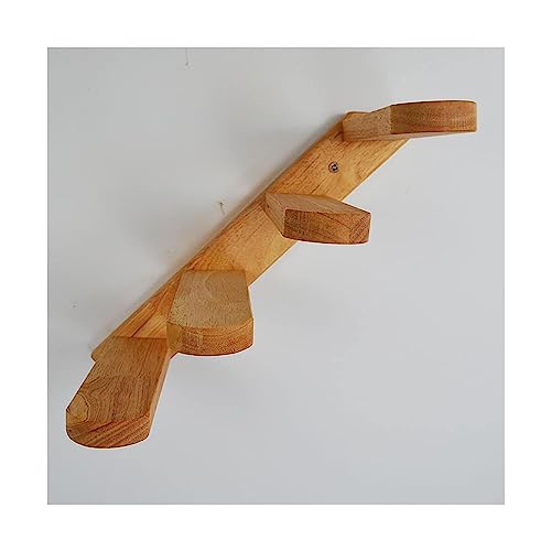 Kratzsäulen Katzenbaum, Wandmontage, Katzenkletterleiter, Holztreppe, Sprungplattform, Klettergerüst, Kätzchen-Sprungbrett Gemütlich von ZUMAHA