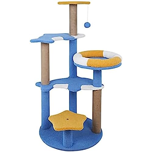 Neu Atmungsaktiver Kratzbaum, mit Sisal überzogene Kratzbäume, Hängemattenkorb und Condo-Katzenturm mit Katzenbogen Modern Neu Atmungsaktiver Kratzbaum, mit Sisal überzogene Kratzbäume, Hängemattenkorb und Condo-Katzenturm mit Katzenbogen Modern von ZUMAHA