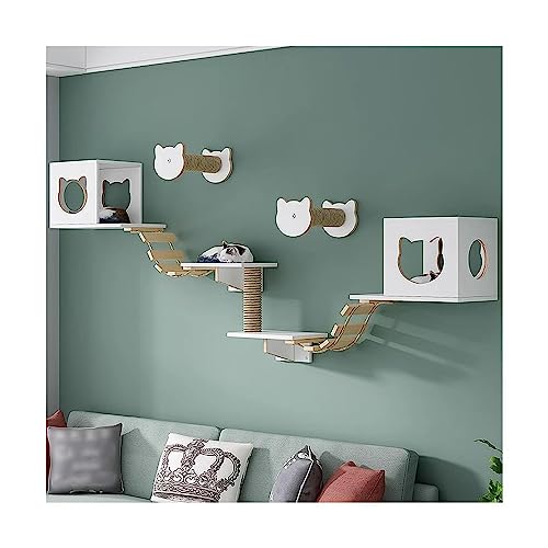 Neu Langlebiger Kratzbaum, Katzen-Wandregale, Katzen-Kletterregal, Katzenturm, Katzen-Wandregal für den Innenbereich, Geschenk für Katze zum Schlafen Modern Neu Langlebiger Kratzbaum, Katzen-Wandregale, Katzen-Kletterregal, Katzenturm, Katzen-Wandregal für den Innenbereich, Geschenk für Katze zum Schlafen Modern von ZUMAHA