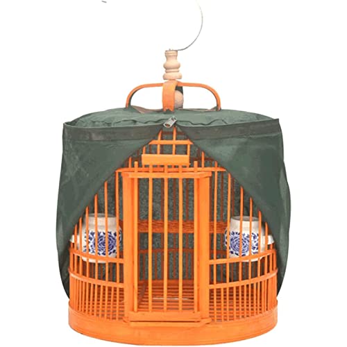 ZUMAHA Sicherheit Brauner runder Vogelkäfig für kleine Vögel, Vintage-Vogelkäfig mit tragbarem Haken, Vogelkäfig mit Rollständer aus Massivholz Solide ZUMAHA Sicherheit Brauner runder Vogelkäfig für kleine Vögel, Vintage-Vogelkäfig mit tragbarem Haken, Vogelkäfig mit Rollständer aus Massivholz Solide von ZUMAHA