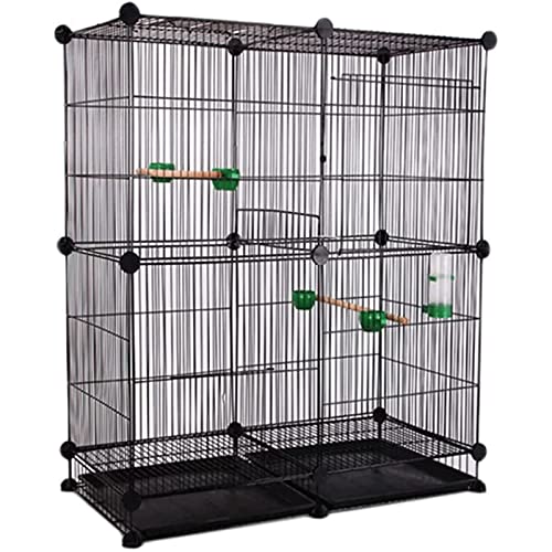 ZUMAHA Sicherheit Großer Vogelkäfig aus Metall, Vogelkäfig mit offener Oberseite und Futternapf, Flugvogelkäfig mit leicht zu reinigender Schubladenschale Solide ZUMAHA Sicherheit Großer Vogelkäfig aus Metall, Vogelkäfig mit offener Oberseite und Futternapf, Flugvogelkäfig mit leicht zu reinigender Schubladenschale Solide von ZUMAHA