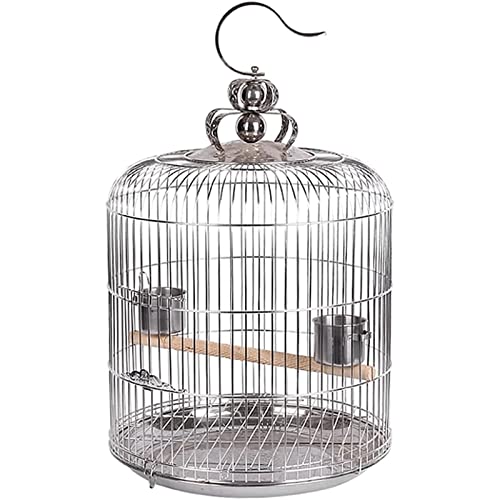 ZUMAHA Sicherheit Tragbarer Vogelkäfig mit Hakendesign, Edelstahl-Vogelkäfig für Drosselpfingstrose Starling, Flugvogelkäfig mit Bodenschale Solide ZUMAHA Sicherheit Tragbarer Vogelkäfig mit Hakendesign, Edelstahl-Vogelkäfig für Drosselpfingstrose Starling, Flugvogelkäfig mit Bodenschale Solide von ZUMAHA