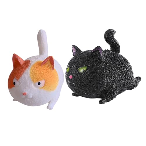 ZUNOXAZ 2 Stück Teiliges Katze aus Hochwertigem TPR Material Handliches Pinch Toy zur Entspannung Durchblutung als Geschenk für Geburtstage und Weihnachten ZUNOXAZ 2 Stück Teiliges Katze aus Hochwertigem TPR Material Handliches Pinch Toy zur Entspannung Durchblutung als Geschenk für Geburtstage und Weihnachten von ZUNOXAZ