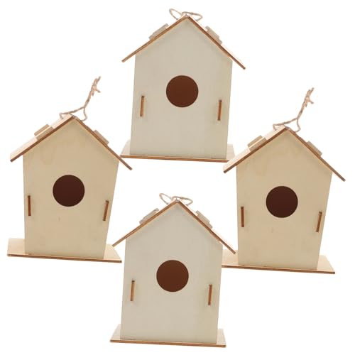ZUNOXAZ 4Stücke DIY Miniaturholz Vogelhaus Teiliges Handwerkskit für Kreativ Gestalten und Bemalen für Garten und Heimdekoration Fördert Fantasie und Geschicklichkeit ZUNOXAZ 4Stücke DIY Miniaturholz Vogelhaus Teiliges Handwerkskit für Kreativ Gestalten und Bemalen für Garten und Heimdekoration Fördert Fantasie und Geschicklichkeit von ZUNOXAZ
