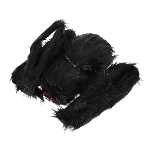 ZUNOXAZ Halloween Haustier Dekoration XXL Plüsch Spinne Kreative Halloween Deko für Hunde und Katzen Weiche Sichere Haustier Spinnenfigur als Lustiges Party und Fotoaccessoire von ZUNOXAZ