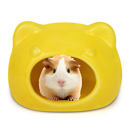 ZUOLUO kaninchenhaus hamsterhaus Zwerg Hamster käfig Hamster zubehör Gerbil Spielzeug Hamster Spielzeug Hamster 6.6cm,Yellow von ZUOLUO