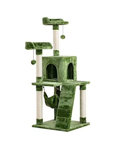 Katzenbaum Matcha Green Katzenturm Aktivitätsbaum Großer Katzenklettergerüst mit Hängematte Katzenkratzbaum mit Leiter Katzenmöbel Katzenturm Warm as Ever Katzenbaum Matcha Green Katzenturm Aktivitätsbaum Großer Katzenklettergerüst mit Hängematte Katzenkratzbaum mit Leiter Katzenmöbel Katzenturm Warm as Ever von ZURBAQD