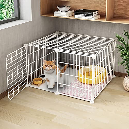 Katzenkäfig, Katzengehege für den Innenbereich, Katzenhütte, groß, 1/2/3 Etagen, Katzenlaufstall, Katzenhütten, DIY-Katzenlaufstall für den Innenbereich für kleine Tiere, Übungsort, ideal für 1–3 Katzenkäfig, Katzengehege für den Innenbereich, Katzenhütte, groß, 1/2/3 Etagen, Katzenlaufstall, Katzenhütten, DIY-Katzenlaufstall für den Innenbereich für kleine Tiere, Übungsort, ideal für 1–3 von ZURBAQD