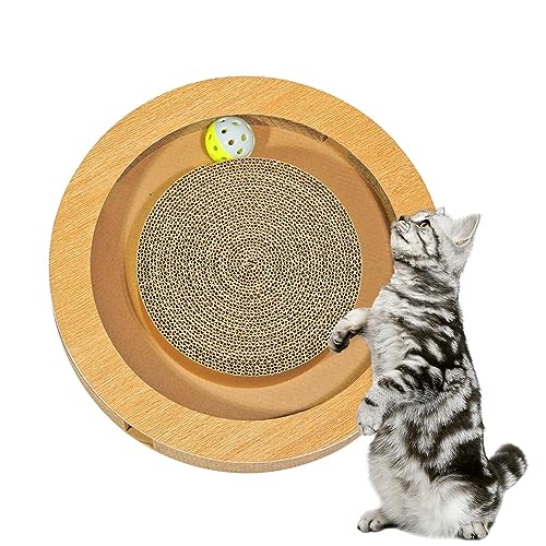 Katzenkratzbox | Kratzbaum aus Karton mit Katzenminze - Kratzbaum, gewellte Box, mehrere Formen, Spielbox für die Gesundheit der Katzen, Fengr-uk von ZUREGO