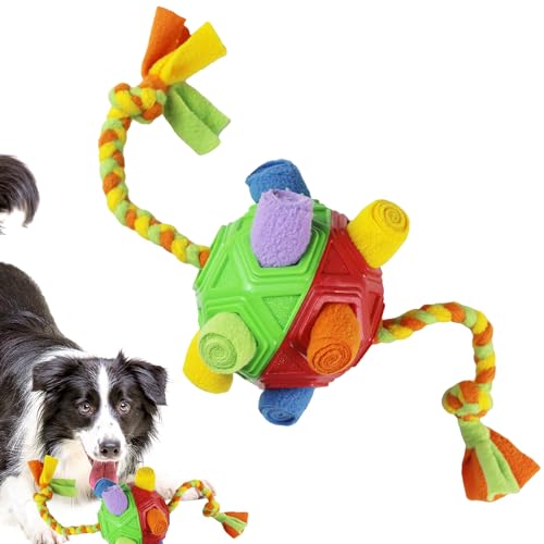 ZUREGO Haustier-Schnüffelball, Bunte Hundebälle - Exquisites Schnüffelballspielzeug für interaktive Hunde,Wiederverwendbarer Hunde-Schnüffel-Puzzle-Spielzeugball, waschbarer von ZUREGO