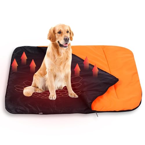 ZUREGO Hundeschlafsack - Welpe Packbare Hundetasche Matte Bett | Warme Hundedecke Schlafsack Hundebett für Camping, Rucksackreisen, Wandern von ZUREGO