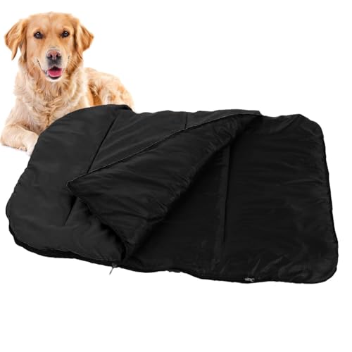 ZUREGO Warm Pet Bed Cave, Packable Mat Bag for Puppy Sleeping, Warm Dog Blanket Sleeping Bag Dog Bed for Camping, Backpacking, Hiking von ZUREGO