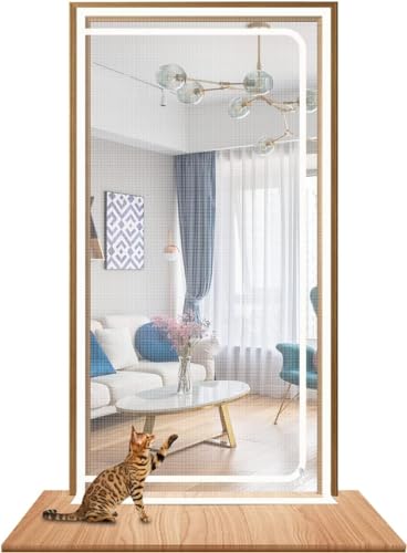 Katzen-Fliegengittertür, Strapazierfähig, Doppelter Reißverschluss, Verhindert, DASS Hunde Und Katzen Aus Dem Haus Laufen, Trennnetz, Geeignet for Wohnzimmer, Schlafzimmer, Küche, Terrasse(110x220cm) Katzen-Fliegengittertür, Strapazierfähig, Doppelter Reißverschluss, Verhindert, DASS Hunde Und Katzen Aus Dem Haus Laufen, Trennnetz, Geeignet for Wohnzimmer, Schlafzimmer, Küche, Terrasse(110x220cm) von ZUYINBULUO