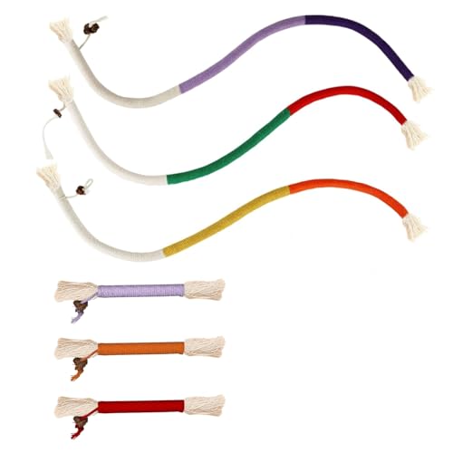 6 Stück Katzenminze Sticks, Katzenspielzeug, 70 cm/15 cm Katzenminze Spielzeug, Bunt Katzenminze Sticks, Katzenspielzeug Beißseil, Interaktive Catnip Spielzeug für Katzen Zahnpflege Gegen Mundgeruch 6 Stück Katzenminze Sticks, Katzenspielzeug, 70 cm/15 cm Katzenminze Spielzeug, Bunt Katzenminze Sticks, Katzenspielzeug Beißseil, Interaktive Catnip Spielzeug für Katzen Zahnpflege Gegen Mundgeruch von ZWQLZG