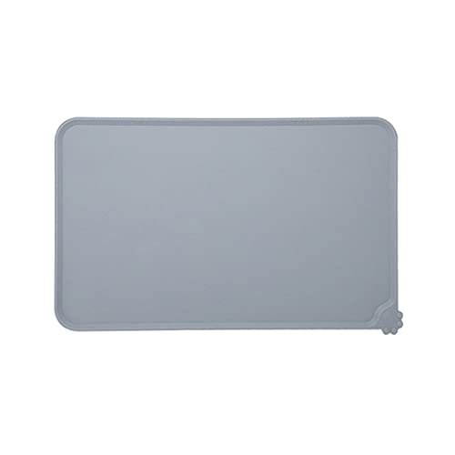 Futternapf-Matte aus Silikon mit hohen Lippen, wasserdicht, rutschfest, für Hunde, Katzen und andere Haustiere, Silikon-Hundenapf-Matte, groß mit Lippe für Futter und Wasser von ZWTPGKRD