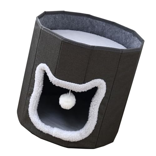 Haustierbett zum Ausruhen von Haustieren, Plüsch, für kleine und große Haustiere, warmes Nest für Hunde, Katzen, Höhle, geräumige Katzen Haustierbett zum Ausruhen von Haustieren, Plüsch, für kleine und große Haustiere, warmes Nest für Hunde, Katzen, Höhle, geräumige Katzen von ZWTPGKRD