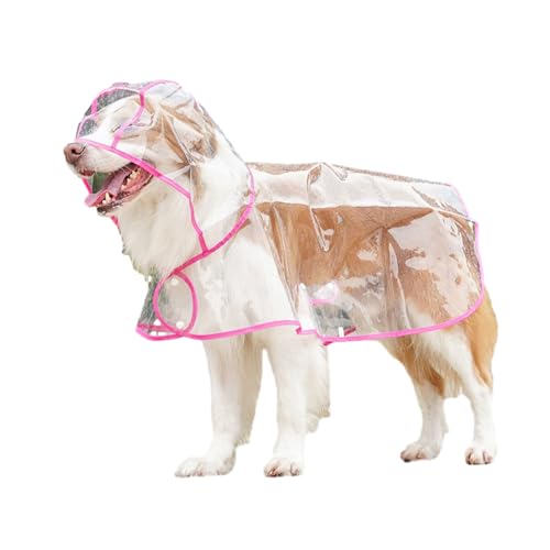 Praktischer Hunde-Regenmantel, wasserdicht, heller Outdoor-Mantel für kleine Haustiere, mehrere Größen für den Hofkopf von ZWTPGKRD