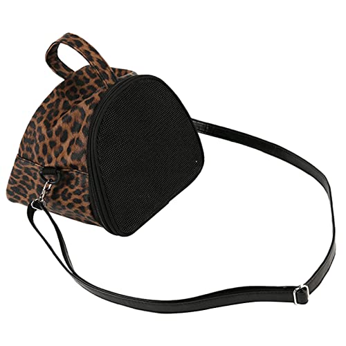 Tragetasche mit Leopardenmuster, Größe S/für M/L, für Kleintiere, tragbar, atmungsaktiv, Hamster für Tragetasche, tragbar Tragetasche mit Leopardenmuster, Größe S/für M/L, für Kleintiere, tragbar, atmungsaktiv, Hamster für Tragetasche, tragbar von ZWTPGKRD