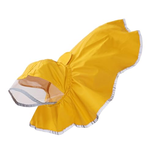 Wasserdichte Hunde-Regenjacke mit reflektierenden Streifen, weiches Futter für regnerische Tage und Outdoor-Aktivitäten, mit Kapuze, wasserdichter Hunde-Regenmantel mit Kapuze Wasserdichte Hunde-Regenjacke mit reflektierenden Streifen, weiches Futter für regnerische Tage und Outdoor-Aktivitäten, mit Kapuze, wasserdichter Hunde-Regenmantel mit Kapuze von ZWTPGKRD